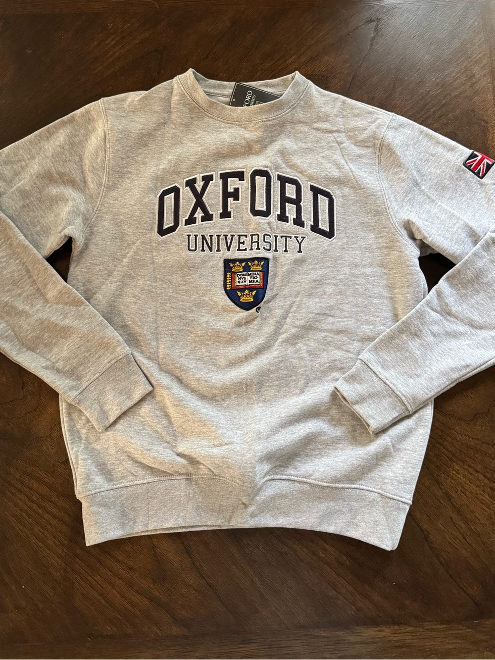 Oxford University Gray Crewneck Sweatshirt